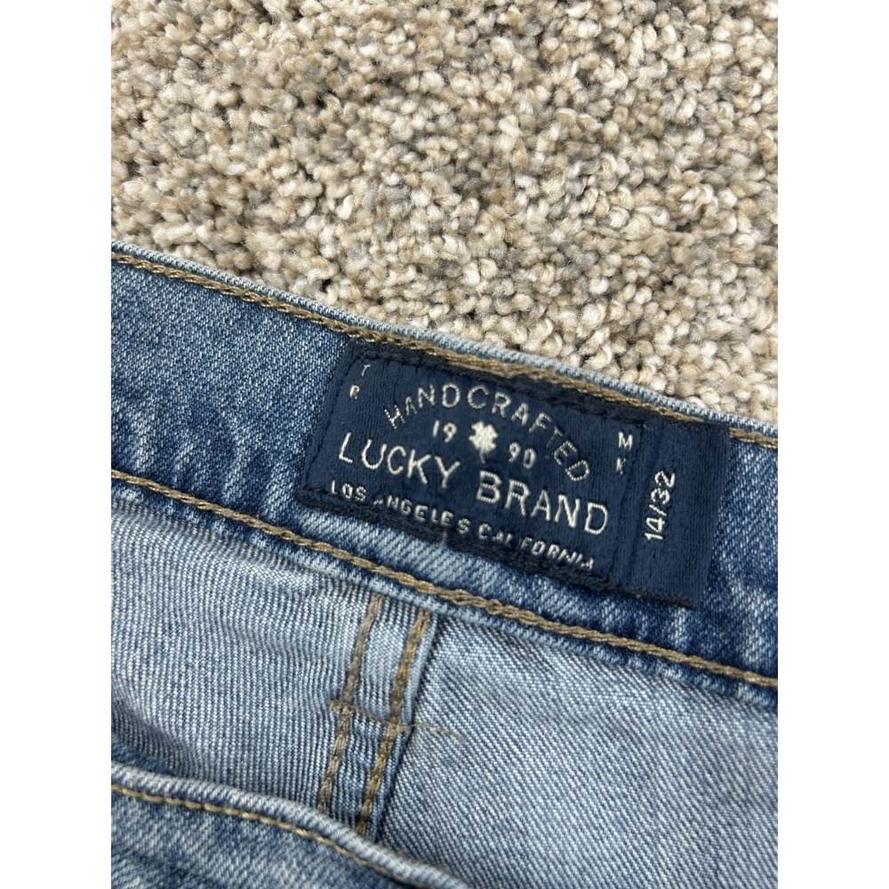 Lucky Brand Sweet Cropped Jeans Ankle Womens Size 14/32 Blue Medium Wash #0161‎
